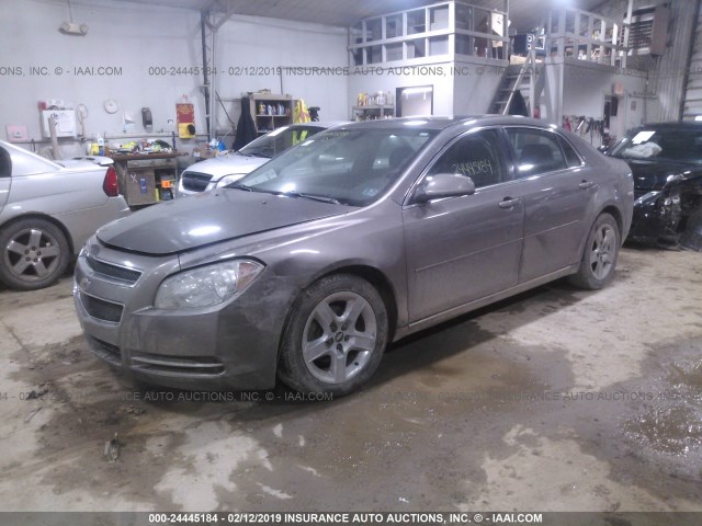 1G1ZC5EBXA4131106 - 2010 CHEVROLET MALIBU 1LT GRAY photo 2
