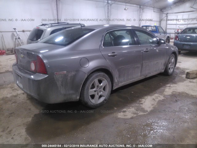 1G1ZC5EBXA4131106 - 2010 CHEVROLET MALIBU 1LT GRAY photo 4