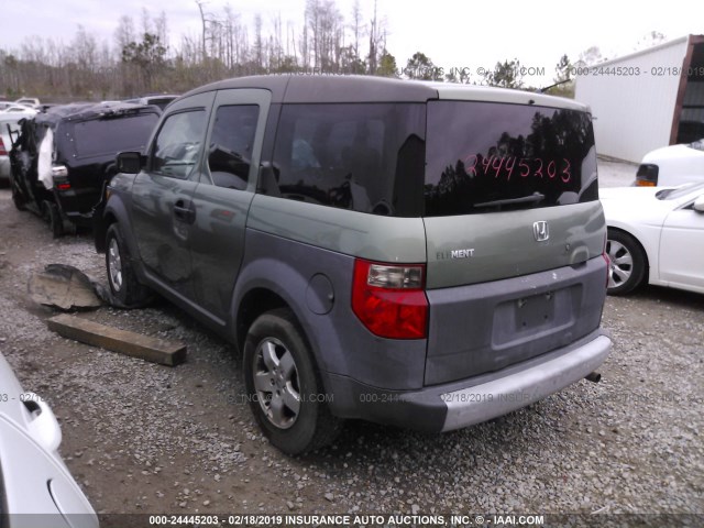 5J6YH18573L013617 - 2003 HONDA ELEMENT EX GREEN photo 3