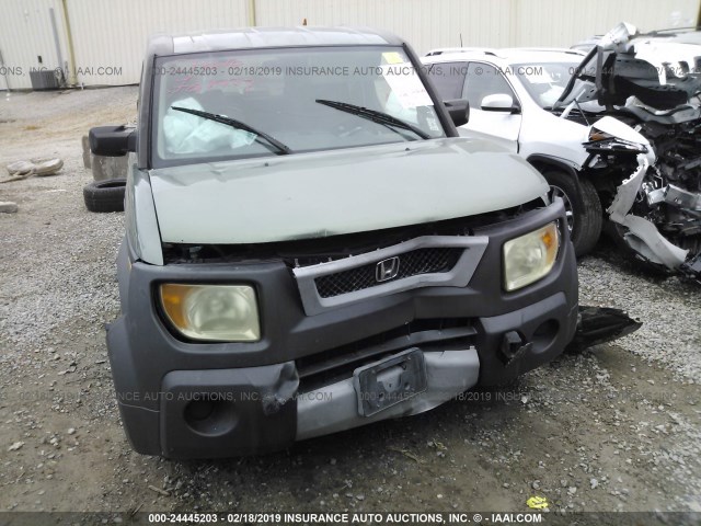 5J6YH18573L013617 - 2003 HONDA ELEMENT EX GREEN photo 6