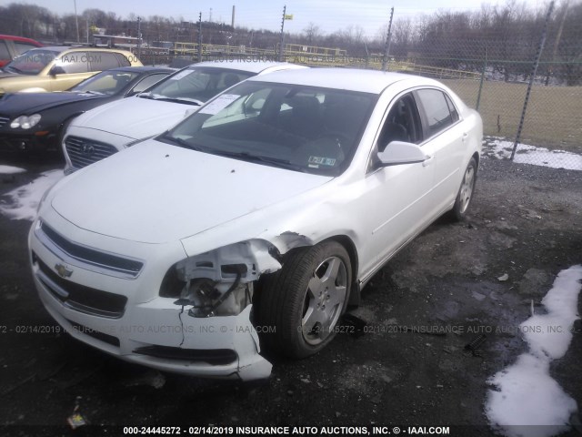 1G1ZD5E79A4126729 - 2010 CHEVROLET MALIBU 2LT WHITE photo 2