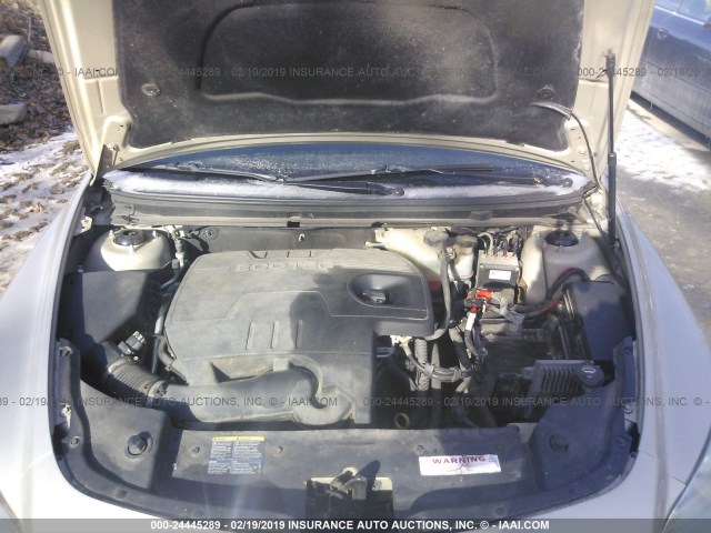 1G1ZG57B394157737 - 2009 CHEVROLET MALIBU LS Qızıl foto 10