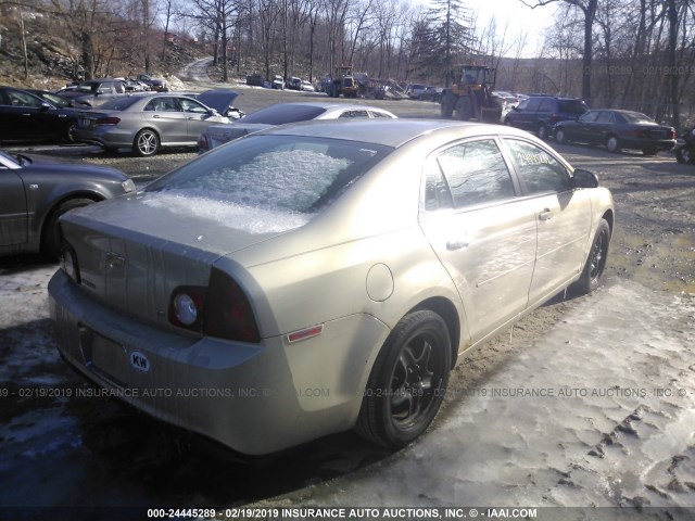 1G1ZG57B394157737 - 2009 CHEVROLET MALIBU LS Qızıl foto 4