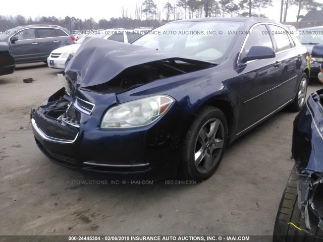 1G1ZC5EB3AF130254 - 2010 CHEVROLET MALIBU 1LT 蓝色 照片 2