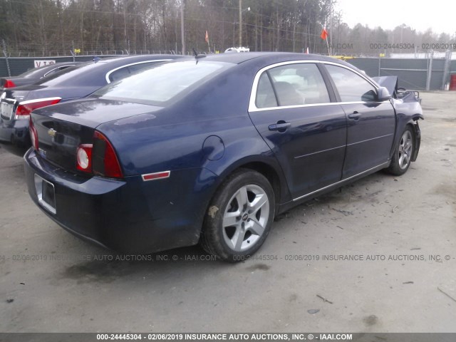 1G1ZC5EB3AF130254 - 2010 CHEVROLET MALIBU 1LT 蓝色 照片 4