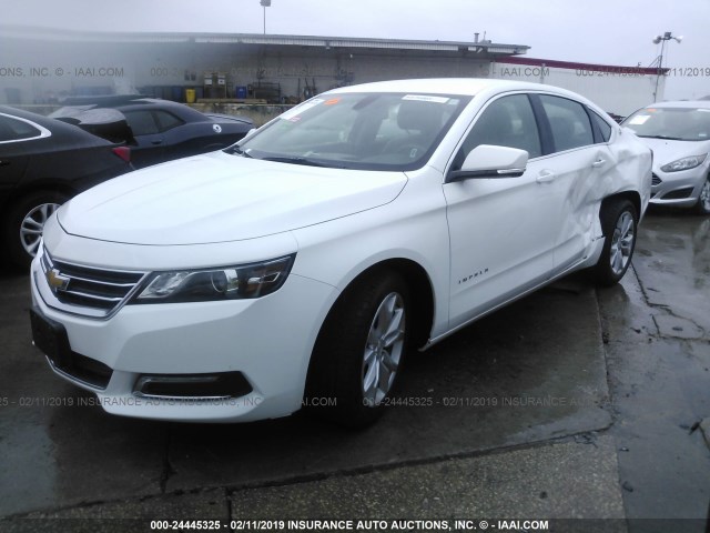 1G1105SA5JU130625 - 2018 CHEVROLET IMPALA LT WHITE photo 2