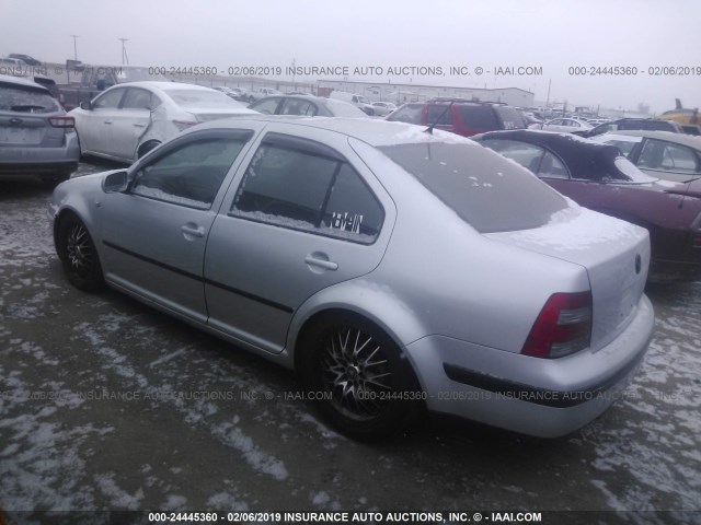 3VWSE69M83M088474 - 2003 VOLKSWAGEN JETTA GLS SILVER photo 3