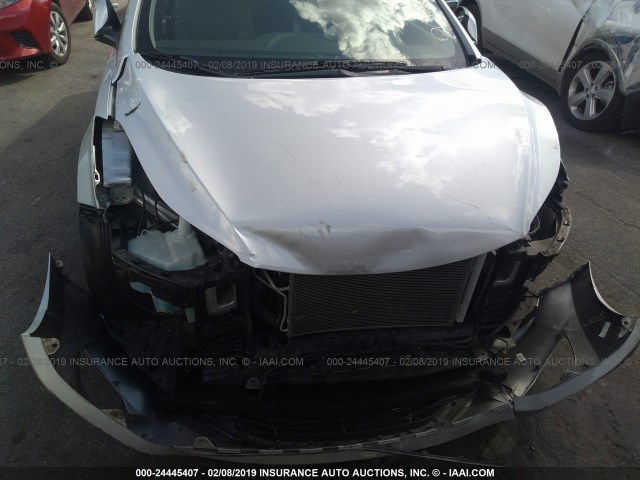 KMHDH6AE7DU006606 - 2013 HYUNDAI ELANTRA COUPE GS/SE SILVER photo 6