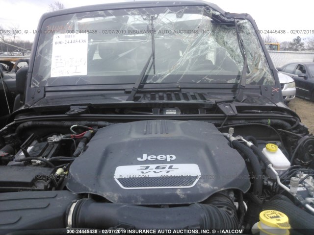 1C4BJWFG8FL740027 - 2015 JEEP WRANGLER UNLIMITE RUBICON BLACK photo 10