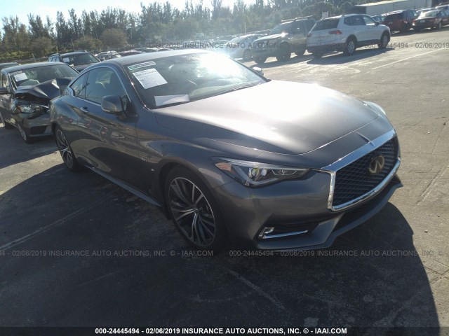 JN1EV7EKXKM230198 - 2019 INFINITI Q60 LUXE 300/SPORT 300 GRAY photo 1