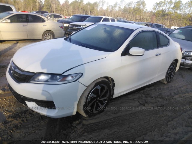 1HGCT1B30HA008124 - 2017 HONDA ACCORD WHITE photo 2