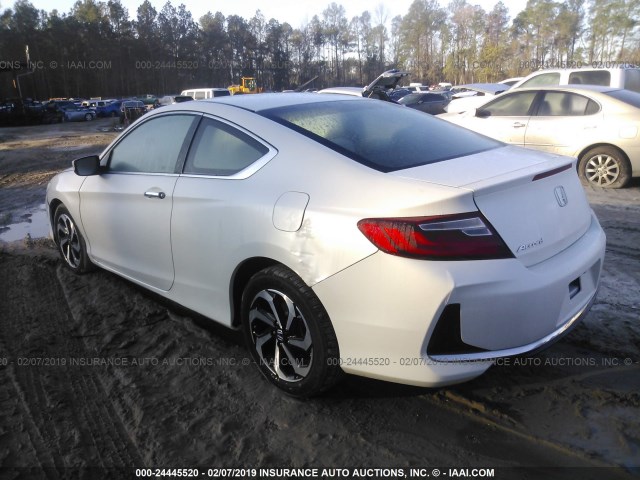 1HGCT1B30HA008124 - 2017 HONDA ACCORD WHITE photo 3