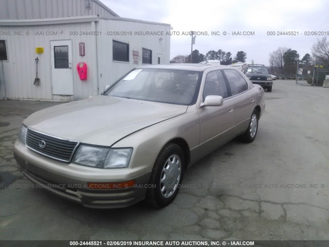 JT8BH22F1T0046082 - 1996 LEXUS LS 400 GOLD photo 2