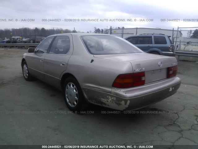 JT8BH22F1T0046082 - 1996 LEXUS LS 400 GOLD photo 3