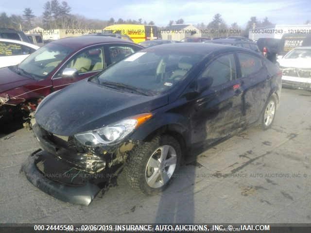 5NPDH4AE0DH375438 - 2013 HYUNDAI ELANTRA GLS/LIMITED BLACK photo 2