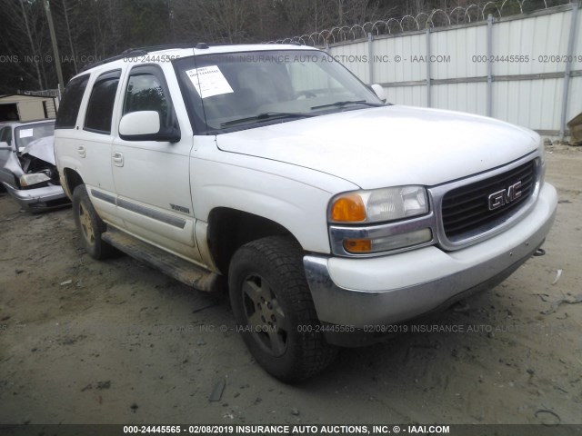 1GKEK13T65J209115 - 2005 GMC YUKON WHITE photo 1