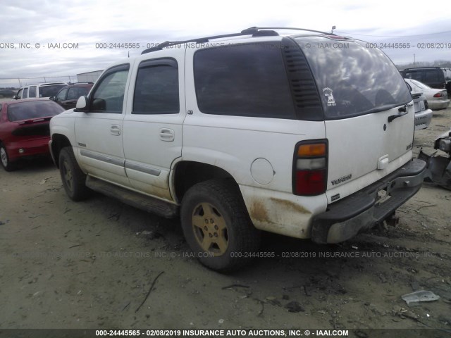 1GKEK13T65J209115 - 2005 GMC YUKON WHITE photo 3