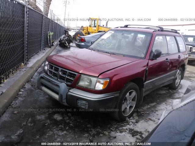 JF1SF6551XH706149 - 1999 SUBARU FORESTER S/S LIMITED RED photo 2