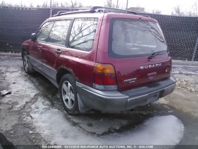 JF1SF6551XH706149 - 1999 SUBARU FORESTER S/S LIMITED RED photo 3