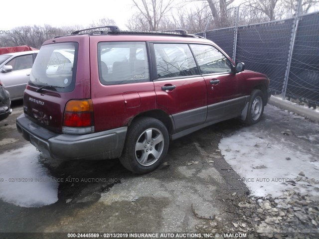 JF1SF6551XH706149 - 1999 SUBARU FORESTER S/S LIMITED RED photo 4