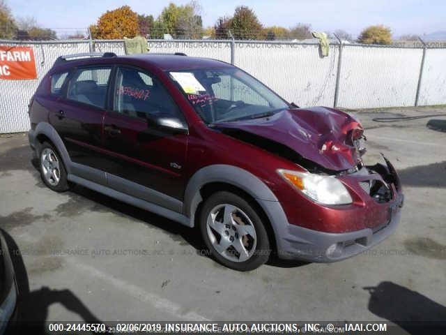 5Y2SL65817Z417103 - 2007 PONTIAC VIBE RED photo 1