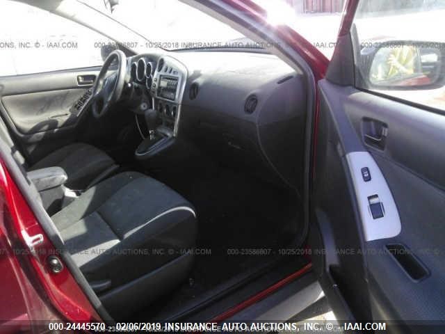 5Y2SL65817Z417103 - 2007 PONTIAC VIBE RED photo 5