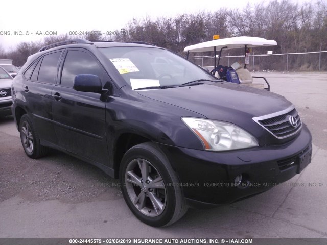 JTJHW31U260024780 - 2006 LEXUS RX 400 BLACK photo 1