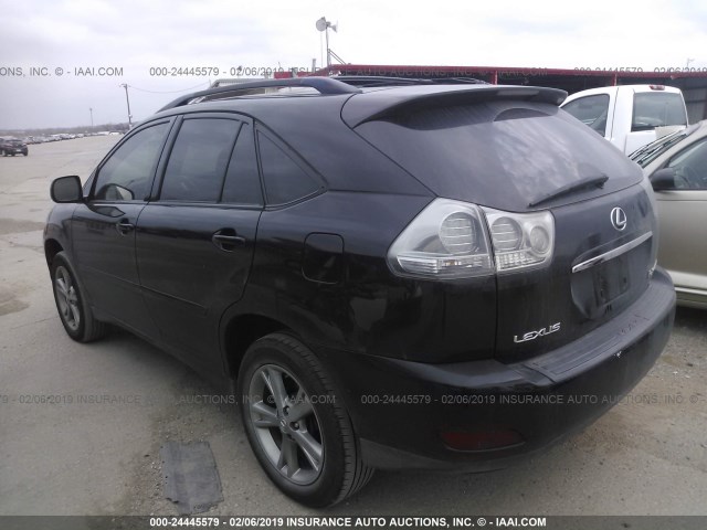 JTJHW31U260024780 - 2006 LEXUS RX 400 BLACK photo 3