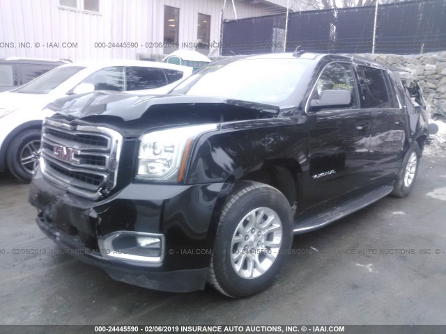 1GKS2GKC0JR328748 - 2018 GMC YUKON XL K1500 SLT BLACK photo 2