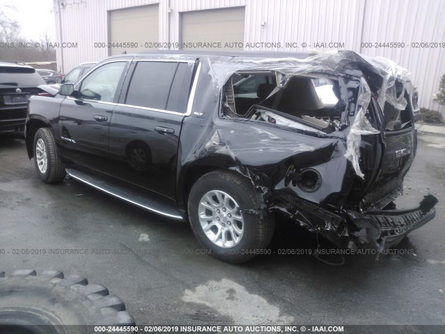 1GKS2GKC0JR328748 - 2018 GMC YUKON XL K1500 SLT BLACK photo 3