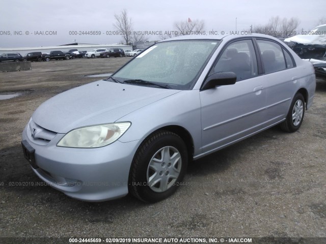 2HGES16374H545543 - 2004 HONDA CIVIC DX VP Gümüş foto 2