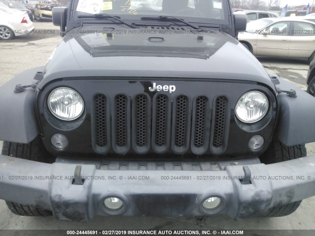 1C4BJWDG6FL575548 - 2015 JEEP WRANGLER UNLIMITE  BLACK photo 6