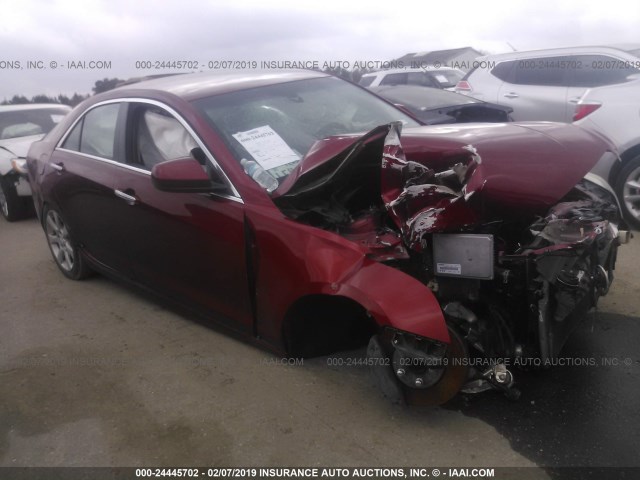 1G6AA5RX1F0110565 - 2015 CADILLAC ATS RED photo 1