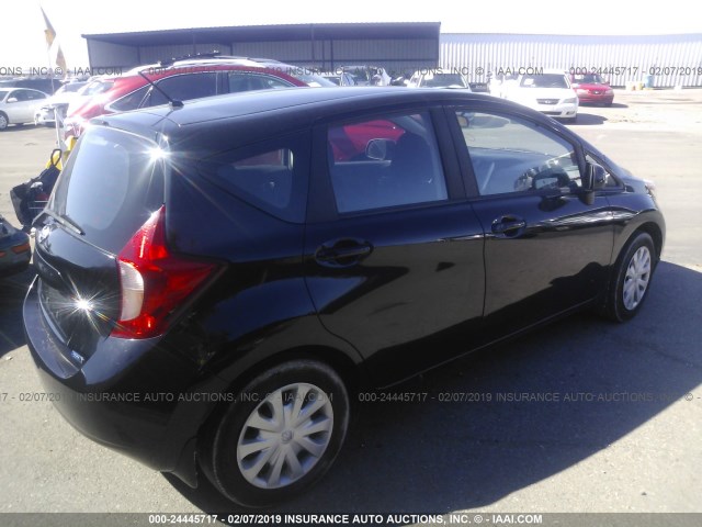 3N1CE2CP5EL365323 - 2014 NISSAN VERSA NOTE S/S PLUS/SV/SL BLACK photo 4