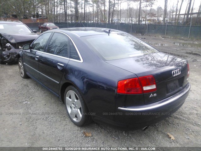 WAULL44E56N012011 - 2006 AUDI A8 4.2 QUATTRO Dark Blue photo 3