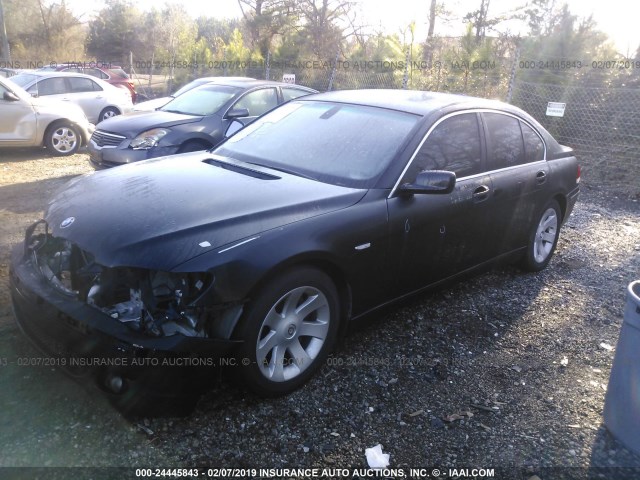 WBAHL83547DT07543 - 2007 BMW 750 BLACK photo 2