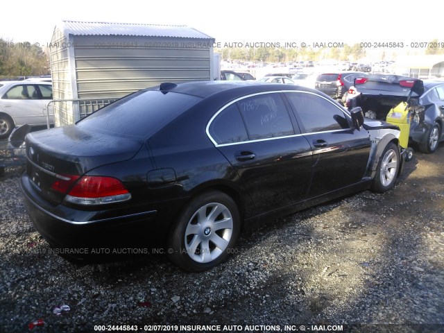 WBAHL83547DT07543 - 2007 BMW 750 BLACK photo 4