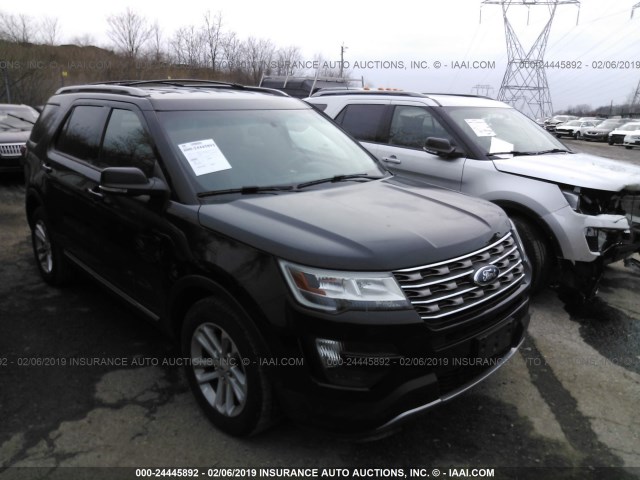 1FM5K7DH5GGB69131 - 2016 FORD EXPLORER XLT BLACK photo 1