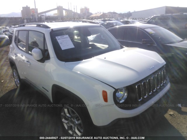 ZACCJABB5JPG92878 - 2018 JEEP RENEGADE LATITUDE WHITE photo 1