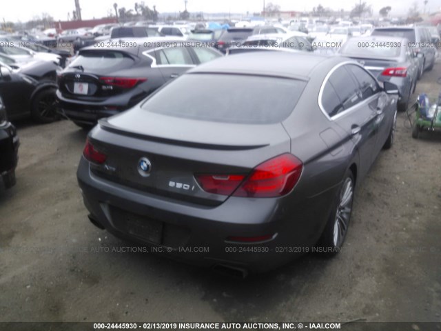 WBA6B4C59FD761711 - 2015 BMW 650 XI/GRAN COUPE BROWN photo 4