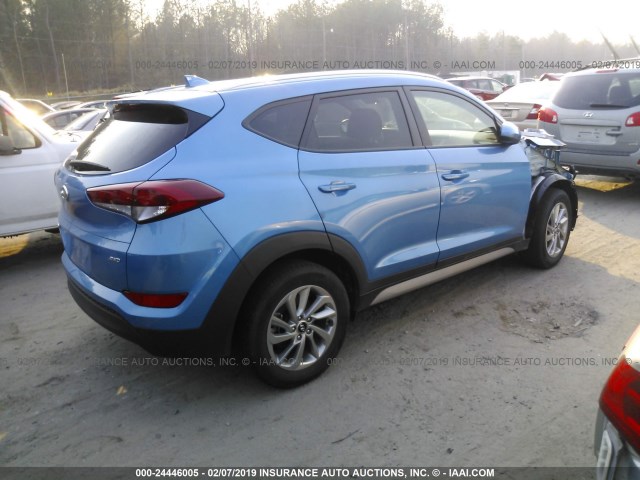 KM8J3CA47JU646754 - 2018 HYUNDAI TUCSON LIMITED/SPORT AND ECO/SE BLUE photo 4