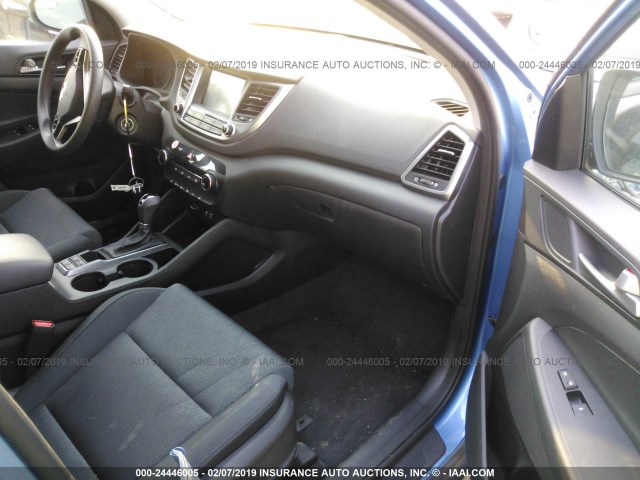 KM8J3CA47JU646754 - 2018 HYUNDAI TUCSON LIMITED/SPORT AND ECO/SE BLUE photo 5