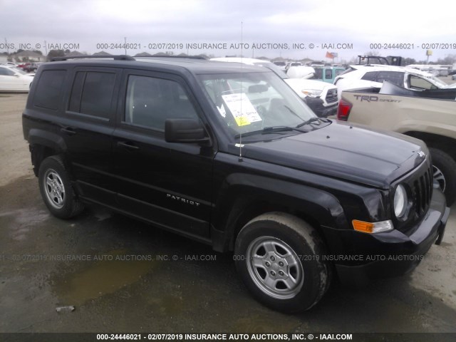 1C4NJRABXFD108604 - 2015 JEEP PATRIOT BLACK photo 1