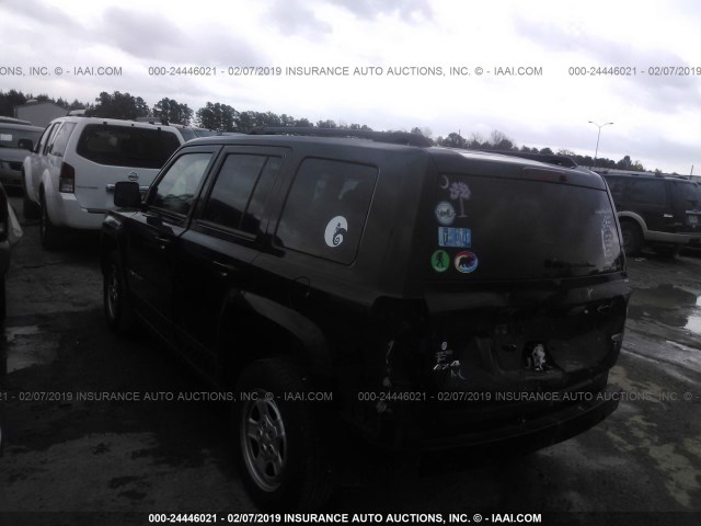 1C4NJRABXFD108604 - 2015 JEEP PATRIOT BLACK photo 3