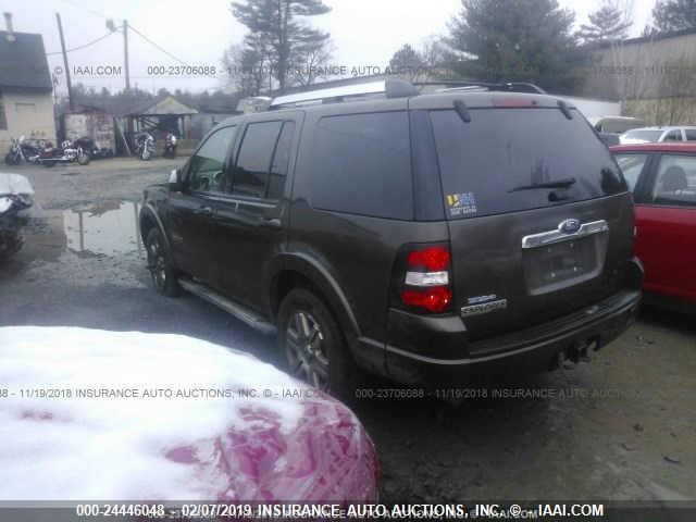 1FMEU65E68UA04944 - 2008 FORD EXPLORER LIMITED BROWN photo 3