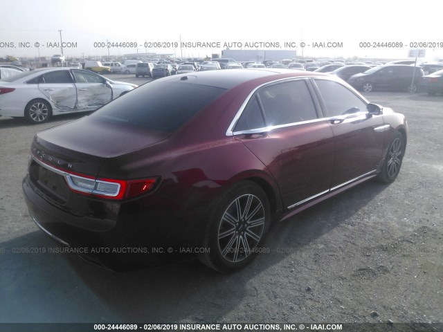 1LN6L9RP8H5608784 - 2017 LINCOLN CONTINENTAL RESERVE Rot Foto 4