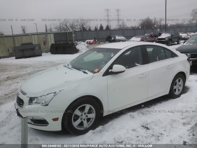 1G1PE5SB3G7221856 - 2016 CHEVROLET CRUZE LIMITED LT YELLOW photo 2