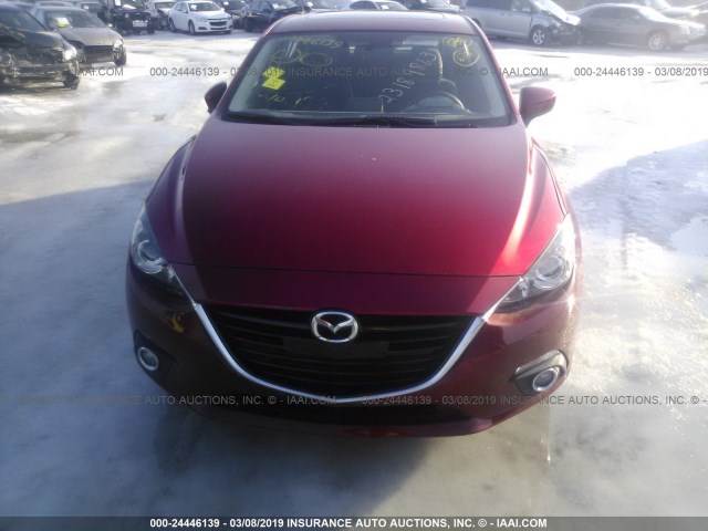 JM1BM1L36F1260009 - 2015 MAZDA 3 RED photo 6