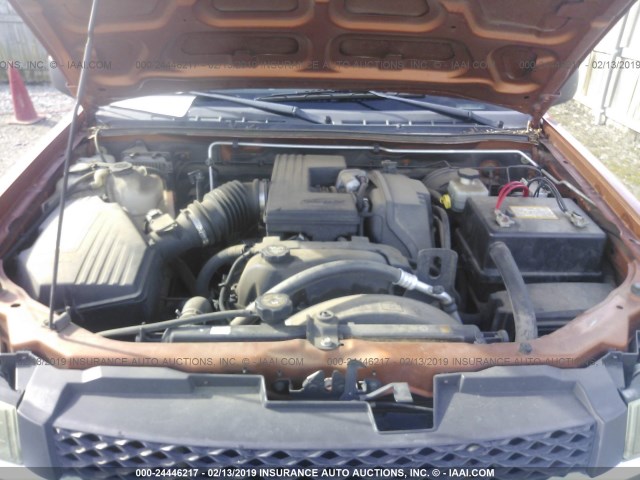 1GCDS136548177362 - 2004 CHEVROLET COLORADO ORANGE photo 10