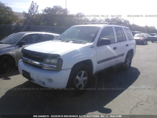 1GNDS13S942116975 - 2004 CHEVROLET TRAILBLAZER LS/LT WHITE photo 2